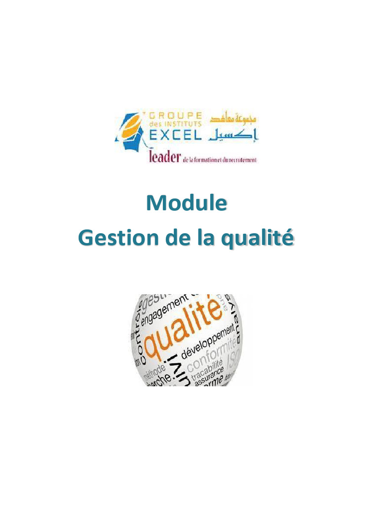 Gestion Qualité (PARTIE 1) | PDF | Management de la qualité | Business