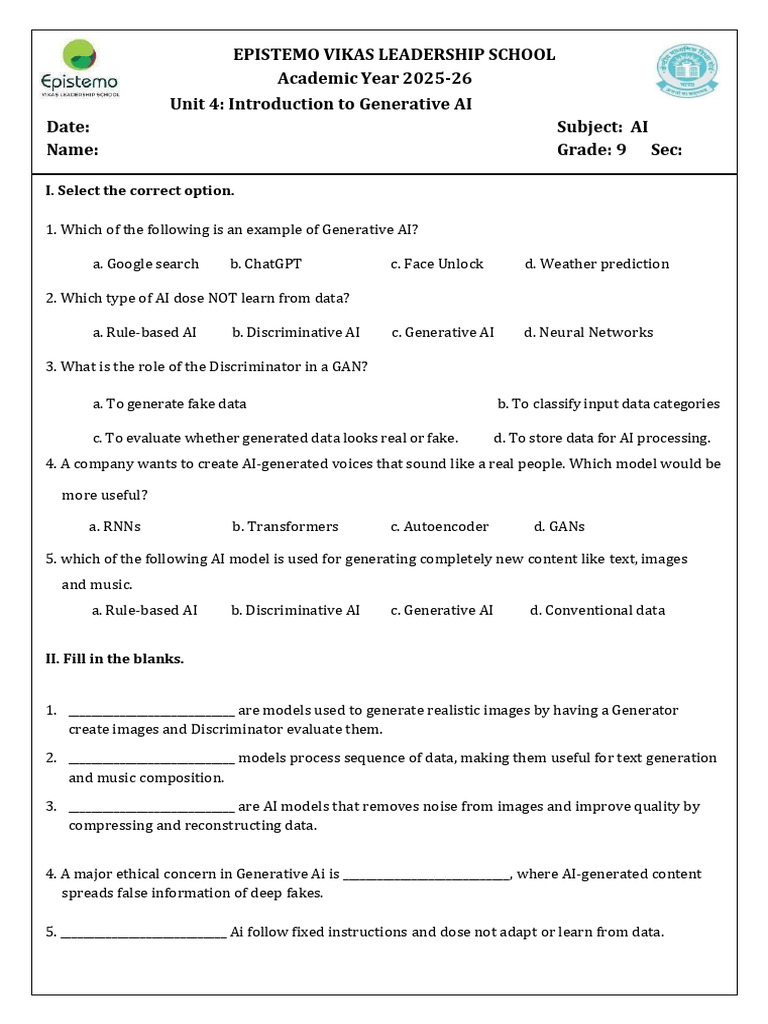 Unit-4 Intro To Gen AI | PDF