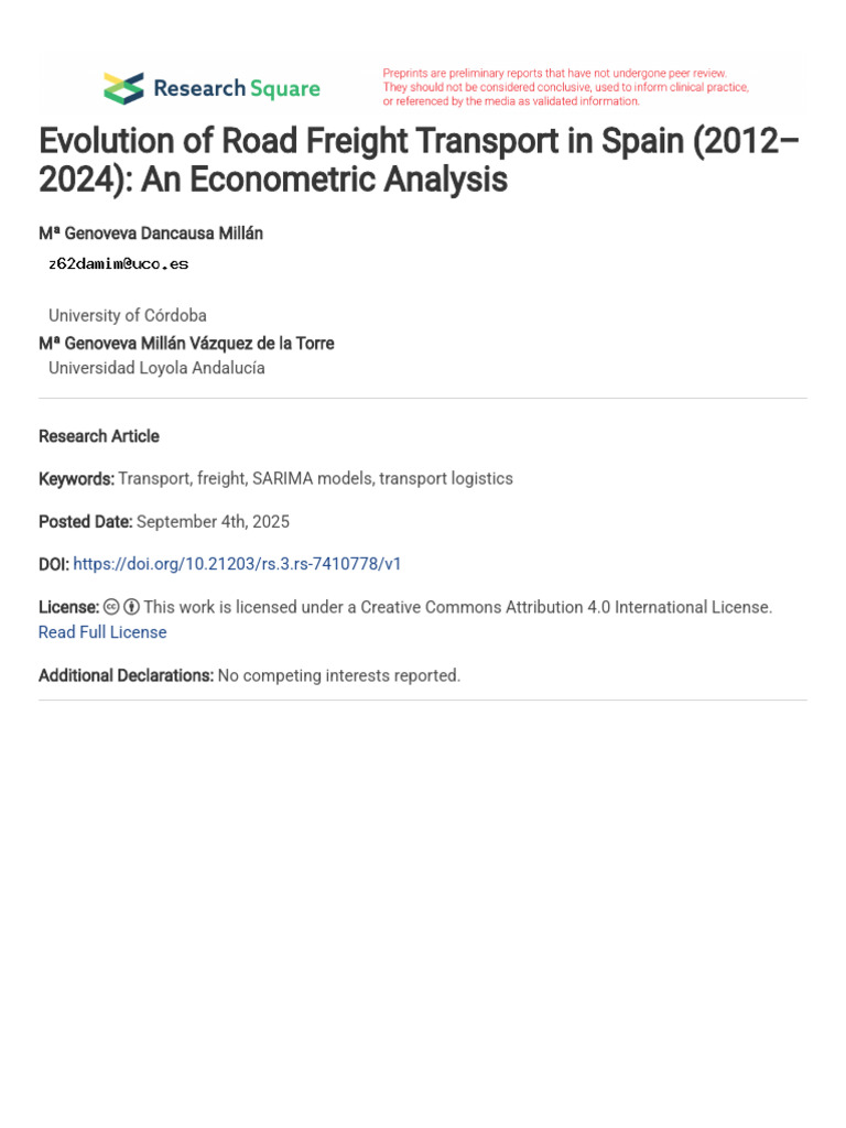 Evolution of Road Freight Transport in Spain 2012 | PDF | Transport | F ...