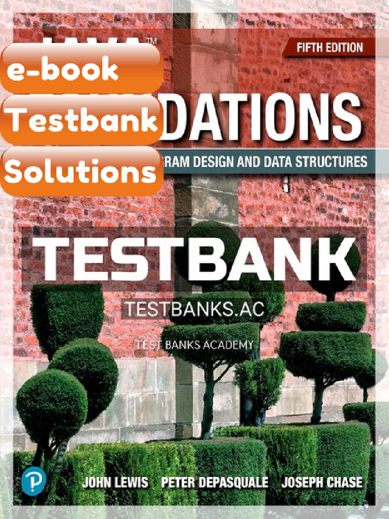 Testbank For Java Foundations 5th Edition by Lewis | PDF | Subscription ...