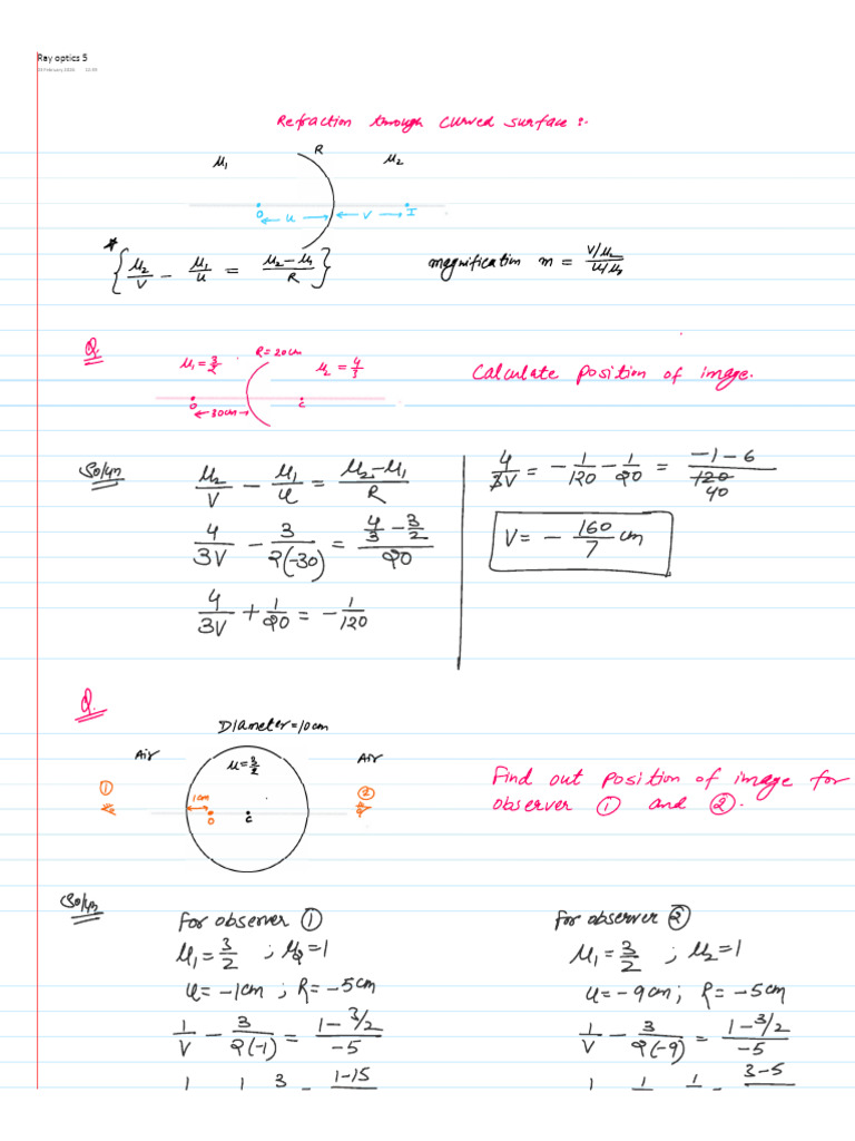 Ray Optics 5 | PDF
