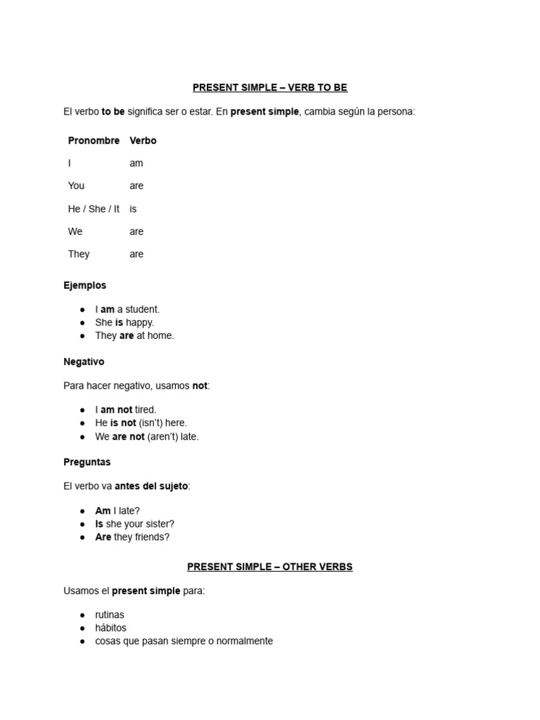 Present Simple Complete and Adv. + Routines by Me! | PDF | Lunch | Syntax