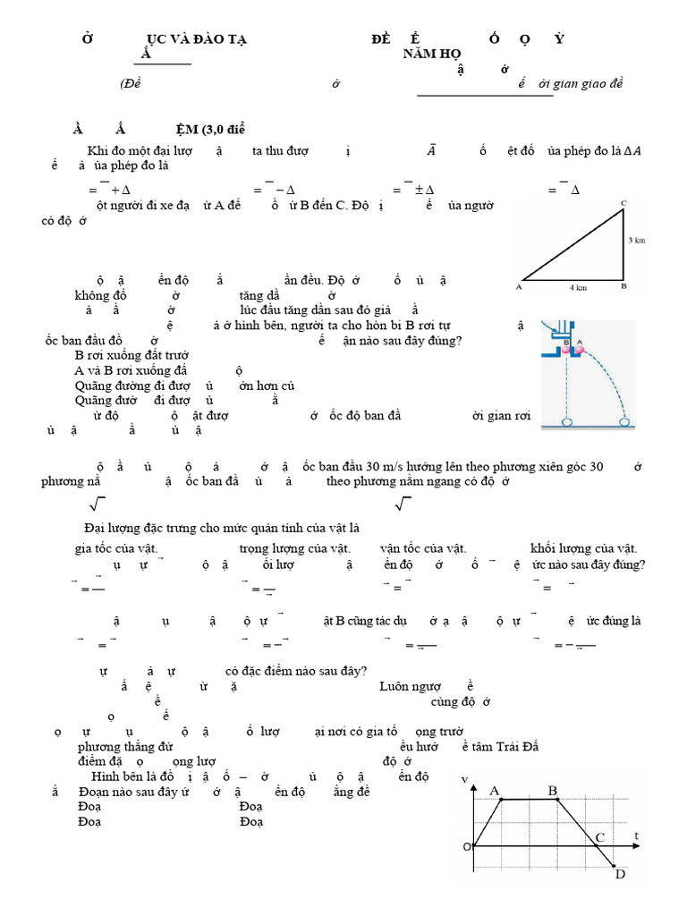 De Cuoi Hoc Ky 1 Vat Li 10 Nam Hoc 2023 2024 So GDDT Bac Ninh | PDF