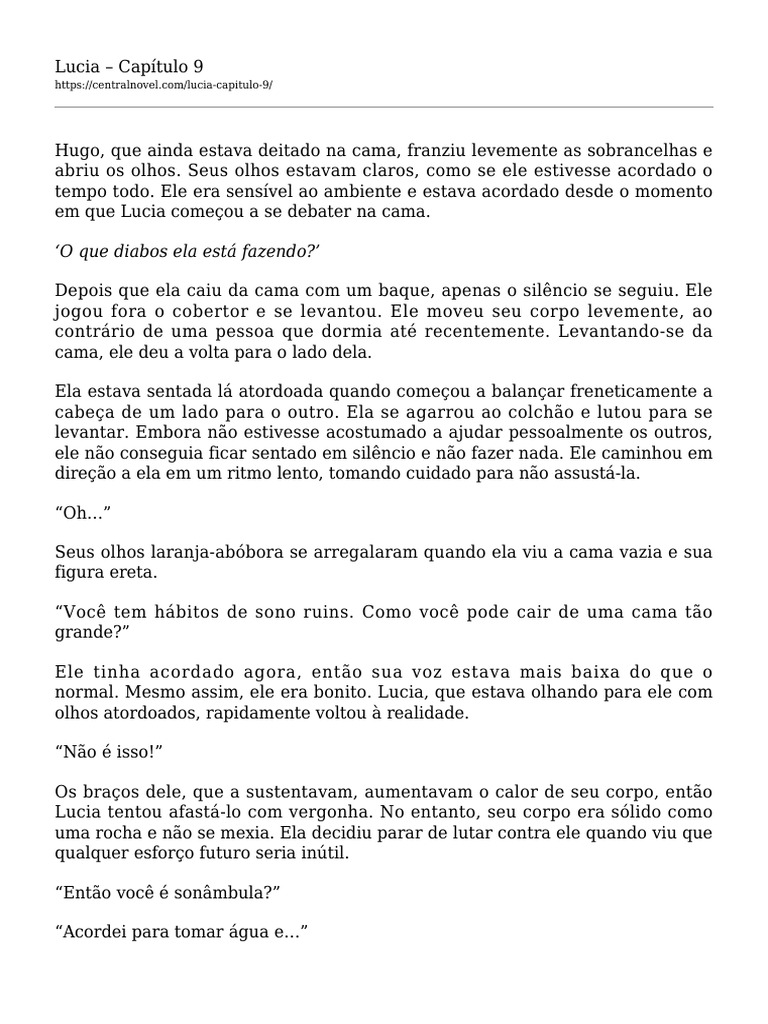 Lucia Capitulo 9 | PDF | Cama | Olho