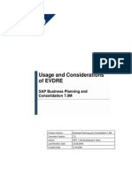Usage and Considerations of EVDRE - SAP Business Planning and Consolidation 7.0M