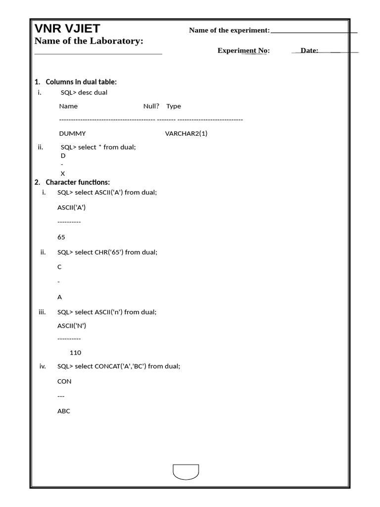 Final Dbms Record | PDF | Salary | Databases