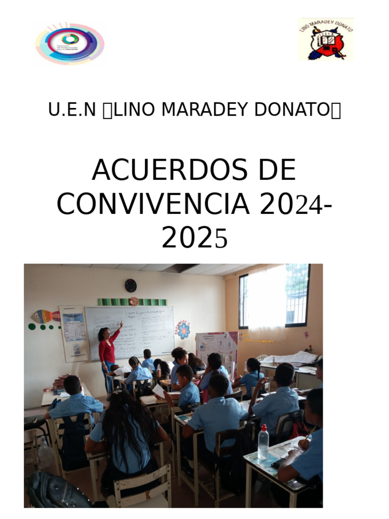 Acuerdos de Convivencia 2024 - 2025-1 | PDF | Pedagogía | Maestros