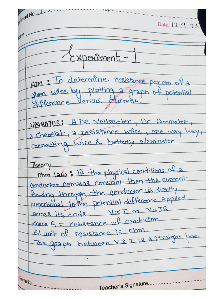 Physics Practical File (Written Work Only) - 022016 | PDF