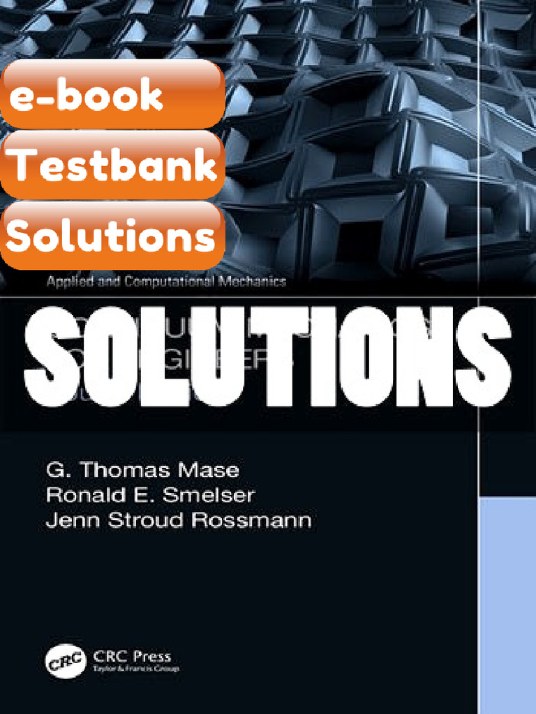 Testbank Continuum Mechanics For Engineers 4th Edition Mase Download ...