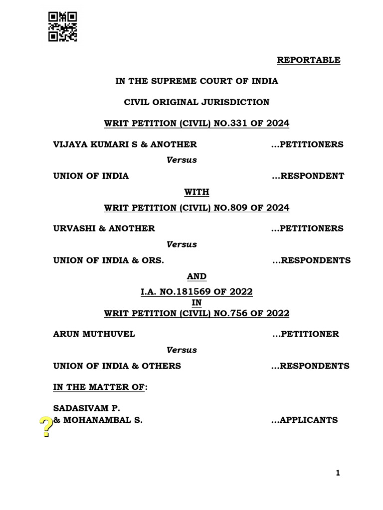 2022 5 1501 65011 Judgement 09-Oct-2025 | PDF | Surrogacy | Human ...