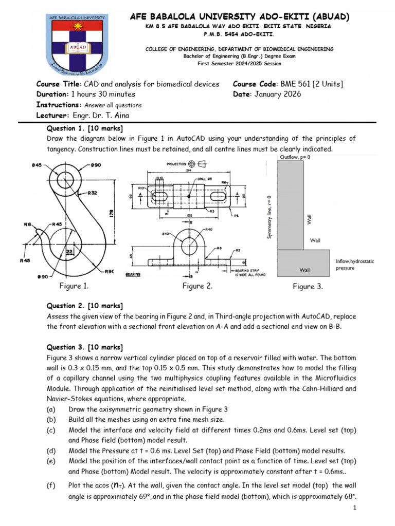 Autocad Test | PDF | Continuum Mechanics | Mechanics
