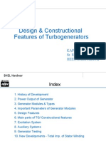 Design & Construction Features of Turbogenerators