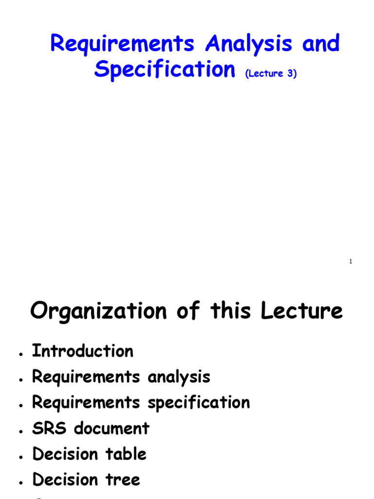 LECTURE-5-Requirements Analysis | PDF | Specification (Technical ...