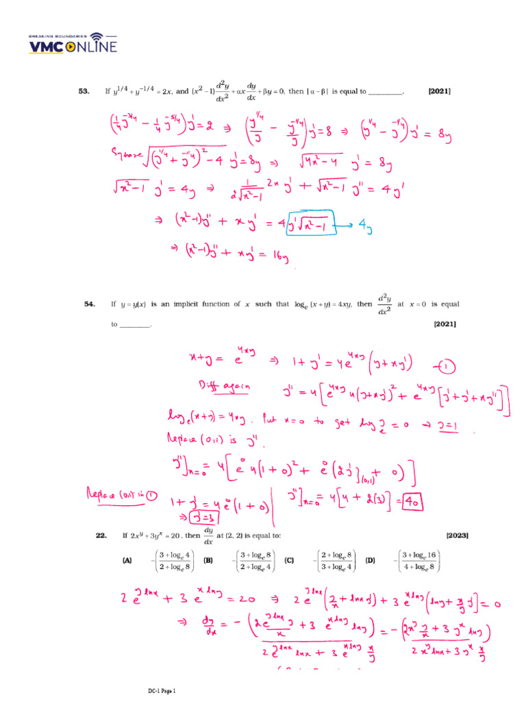 Assignment Based On Differentiation | PDF