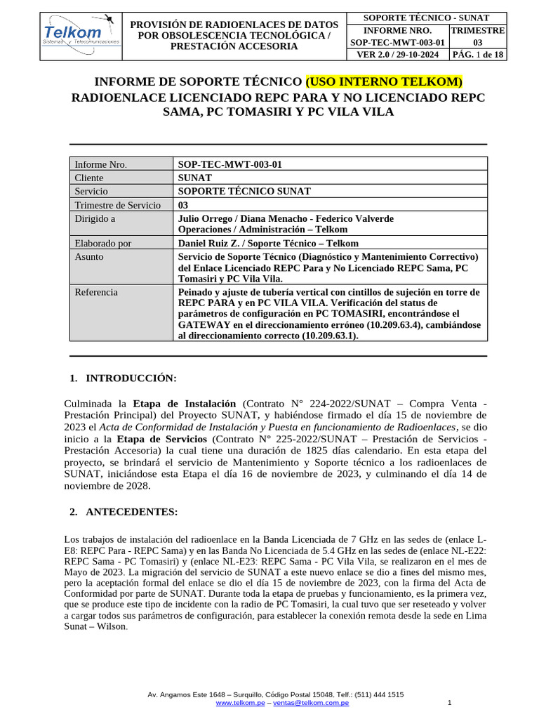 SOP-TEC-MWT-003_Enlace REPC Para - REPC Sama - PC Tomasiri - PC Vila ...