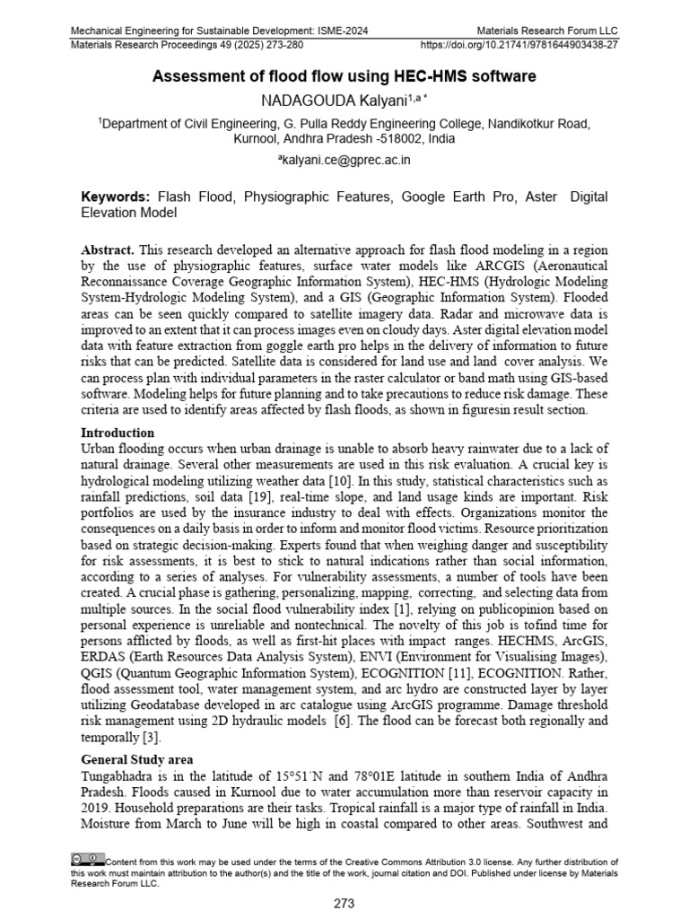 Assessment of Flood Flow Using HEC-HMS Software | PDF | Flood | Surface ...