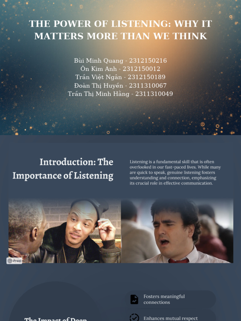 The Power of Listening | PDF
