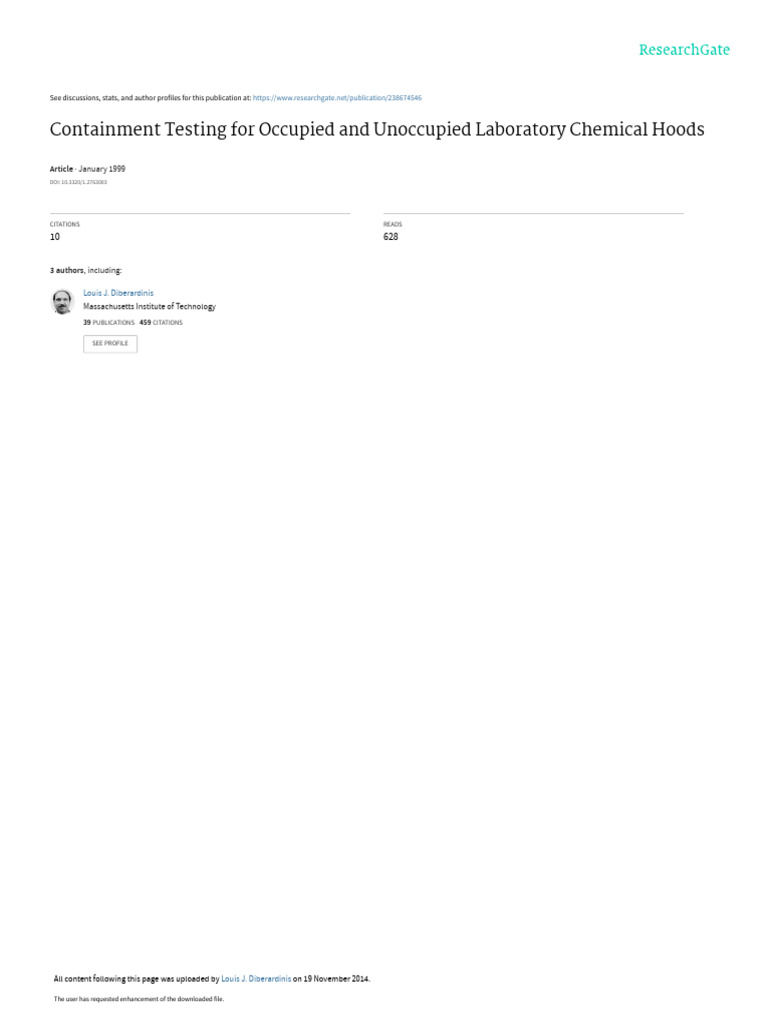 Containment Testing For Occupied and Unoccupied La | PDF | Flow ...