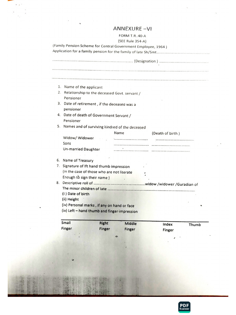 TR 40 Form | PDF