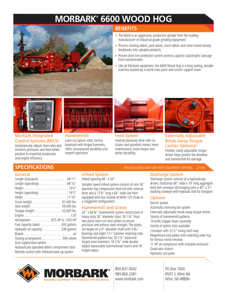 产品介绍6600 Wood Hog | PDF | Horsepower | Axle