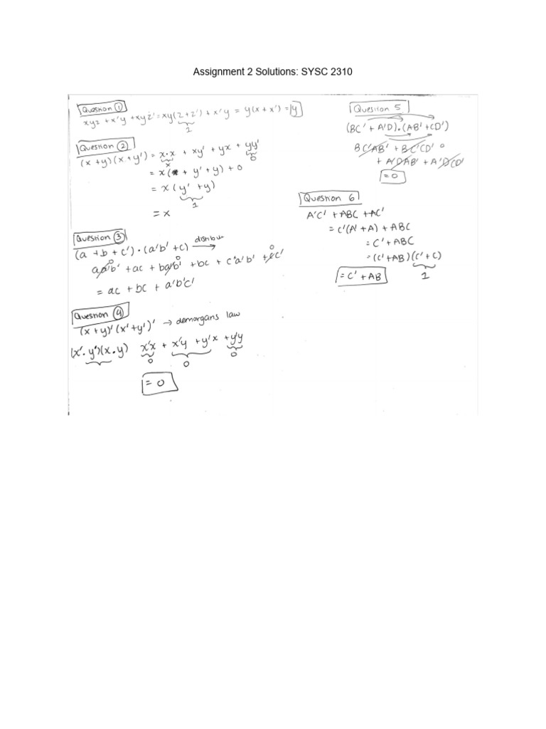 Assignment2 Solutions | PDF