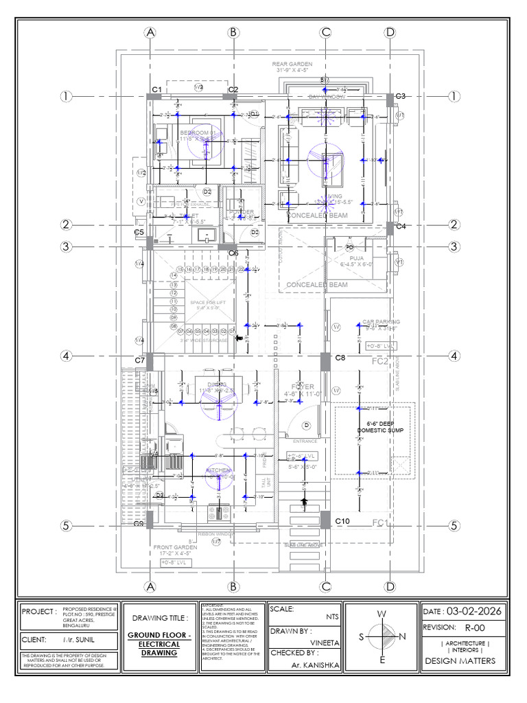 2026-02-03-Sunil Sureka Ground Floor Electrical Drawing | PDF