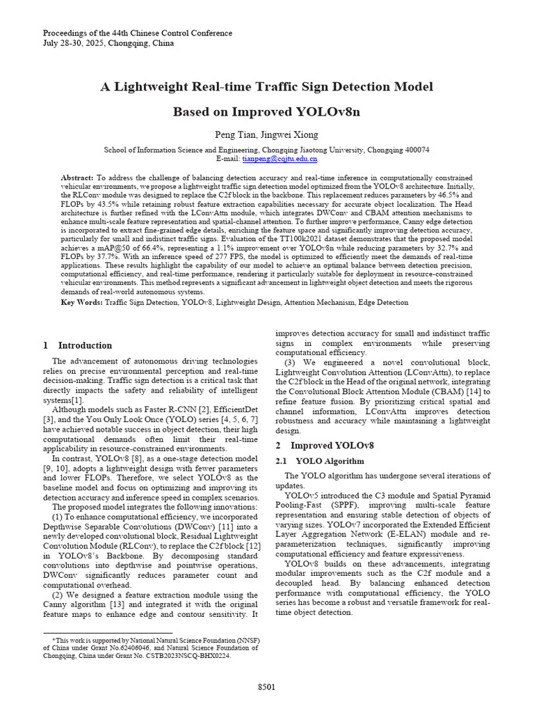 A Lightweight Real Time Traffic Sign Detection Model Based On Improved ...