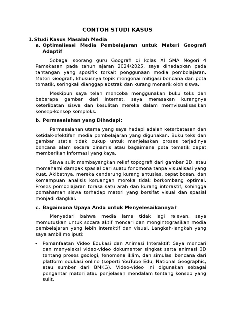 Contoh Studi Kasus | PDF