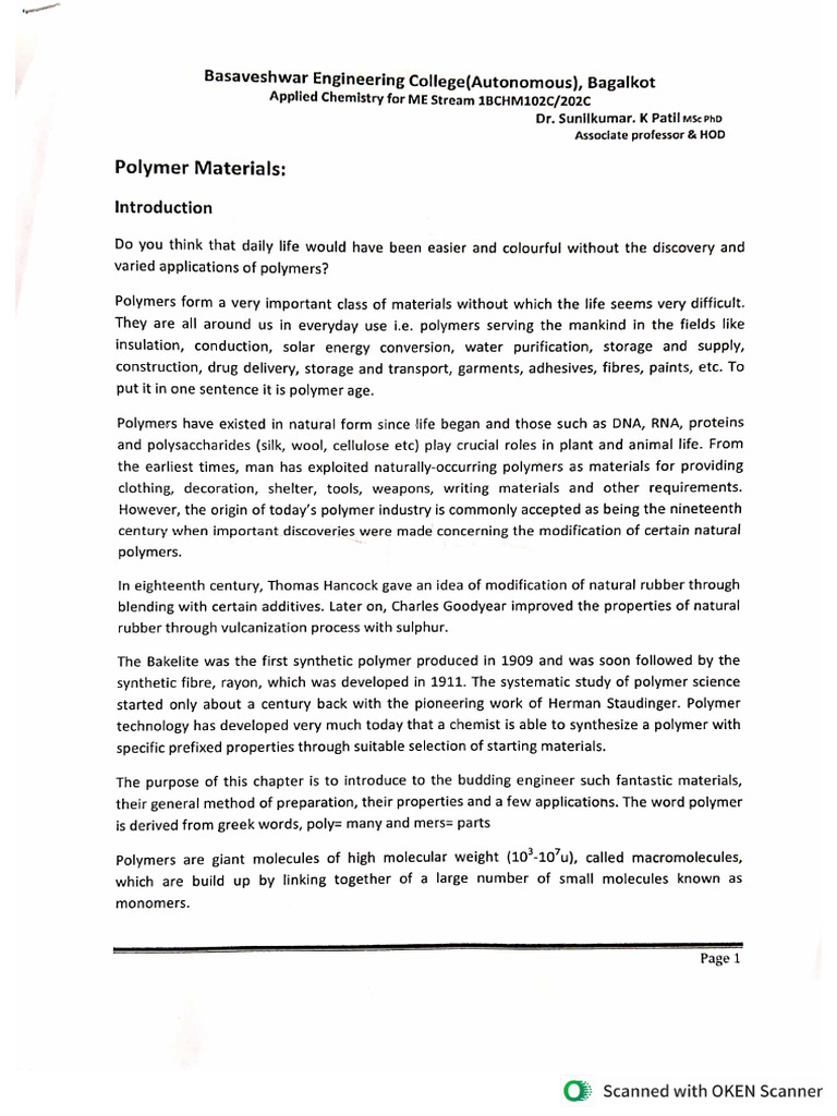 CHEKlM (Polymer) Notes | PDF