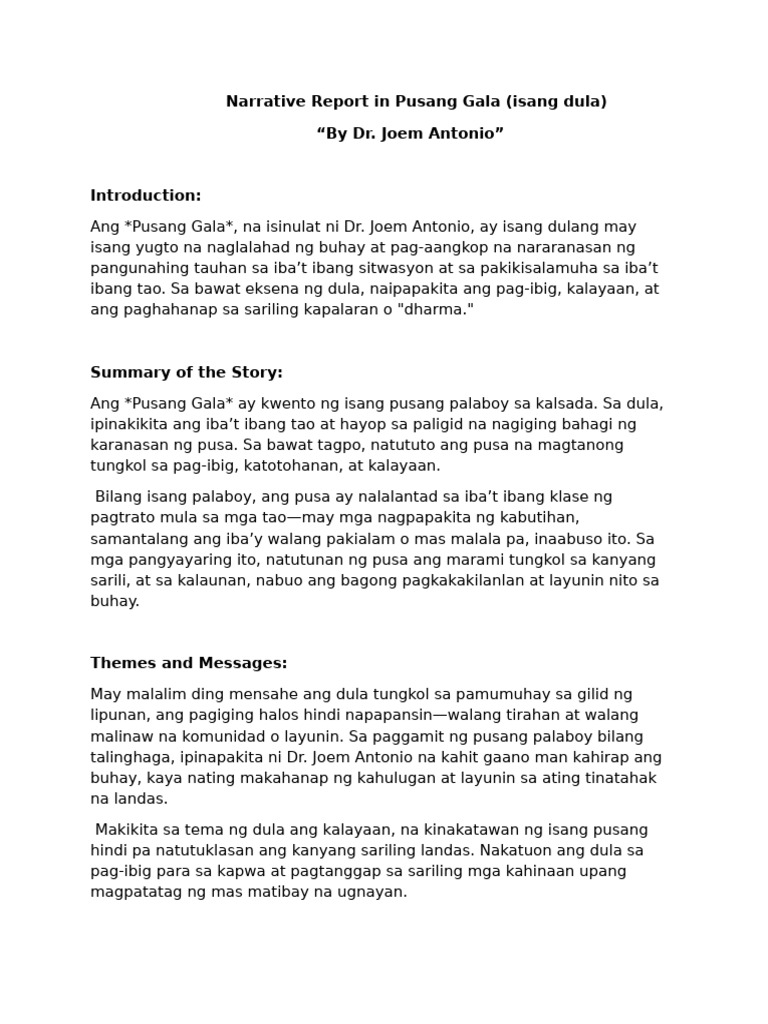 Narrative Report 2 | PDF
