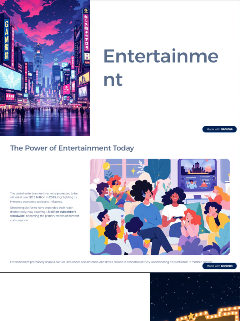 Entertainment | PDF | Entertainment | Streaming Media