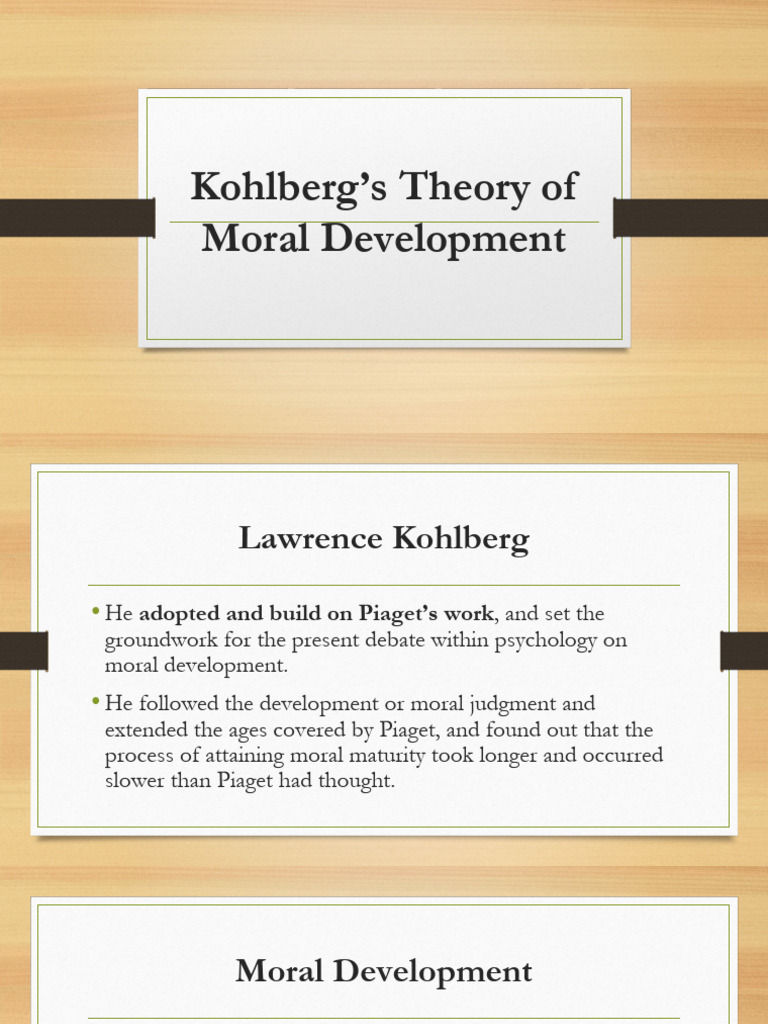 Kohlberg’s Theory of Moral Development - Copy | PDF | Cognition | Morality