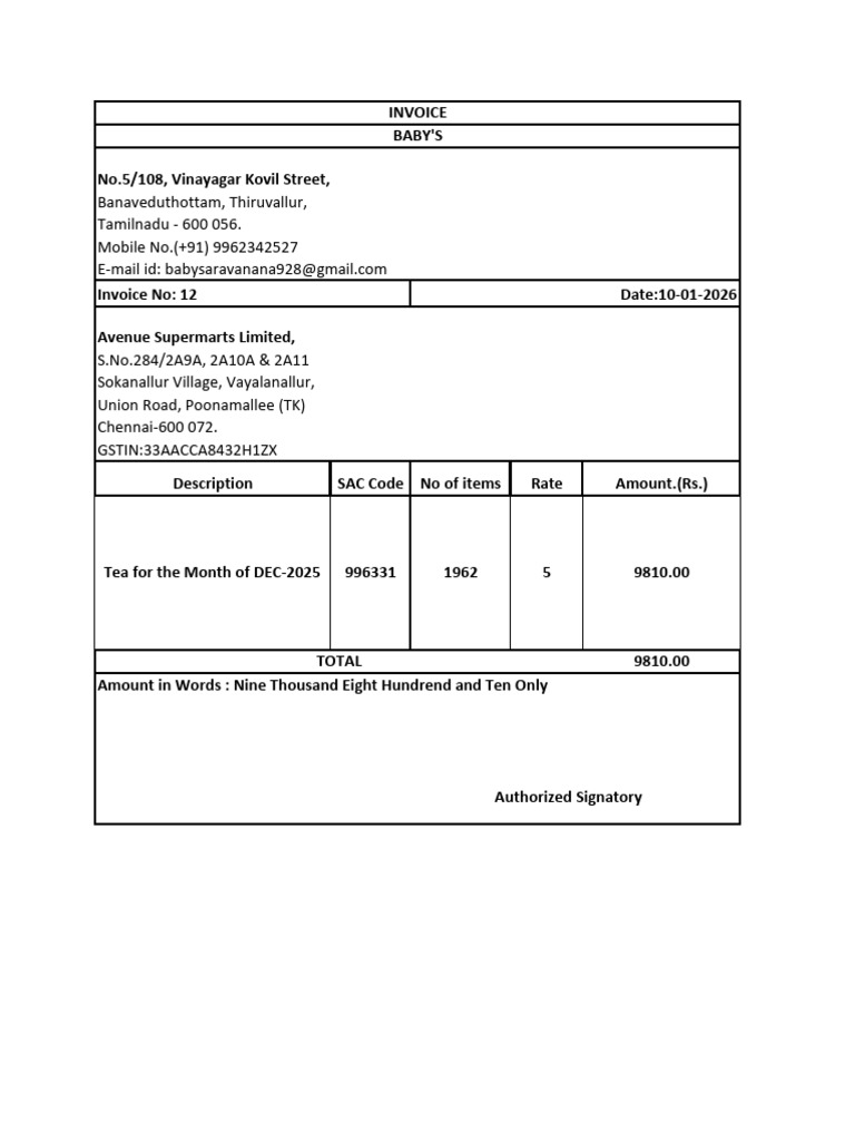 Invoice -Aug '251 | PDF