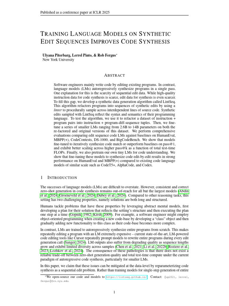 2410.02749v3 | PDF | Computer Program | Programming