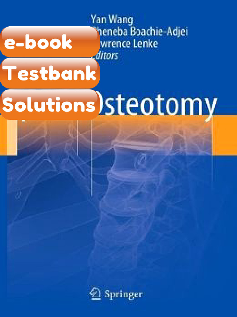 Testbank For Spinal Osteotomy | PDF | Subscription Business Model ...