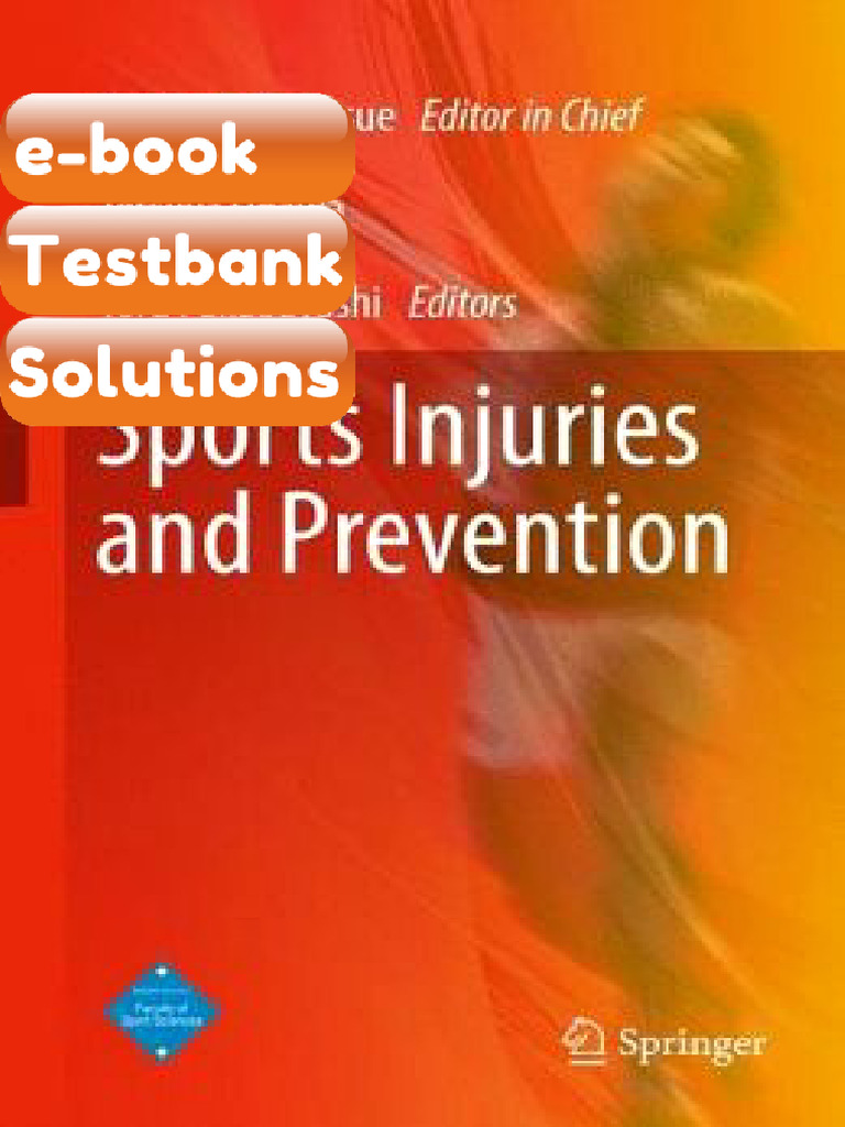 Testbank for Sports Injuries and Prevention Sport Science for Promotion ...
