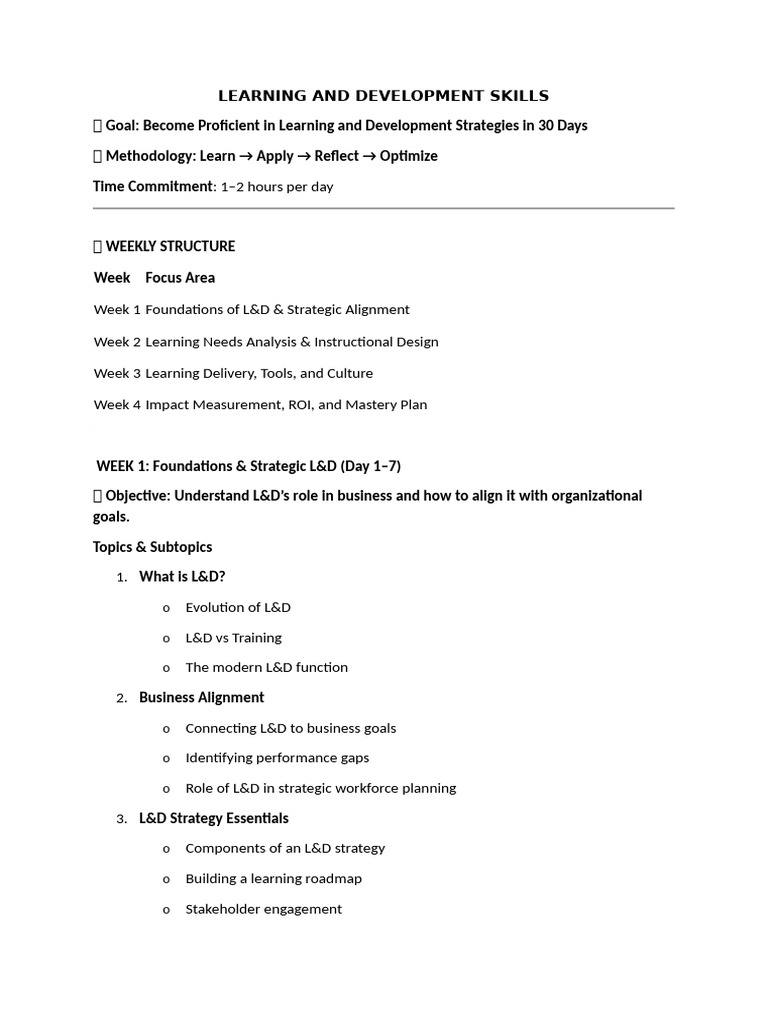 Learning and Development Skills | PDF | Learning | Cognition