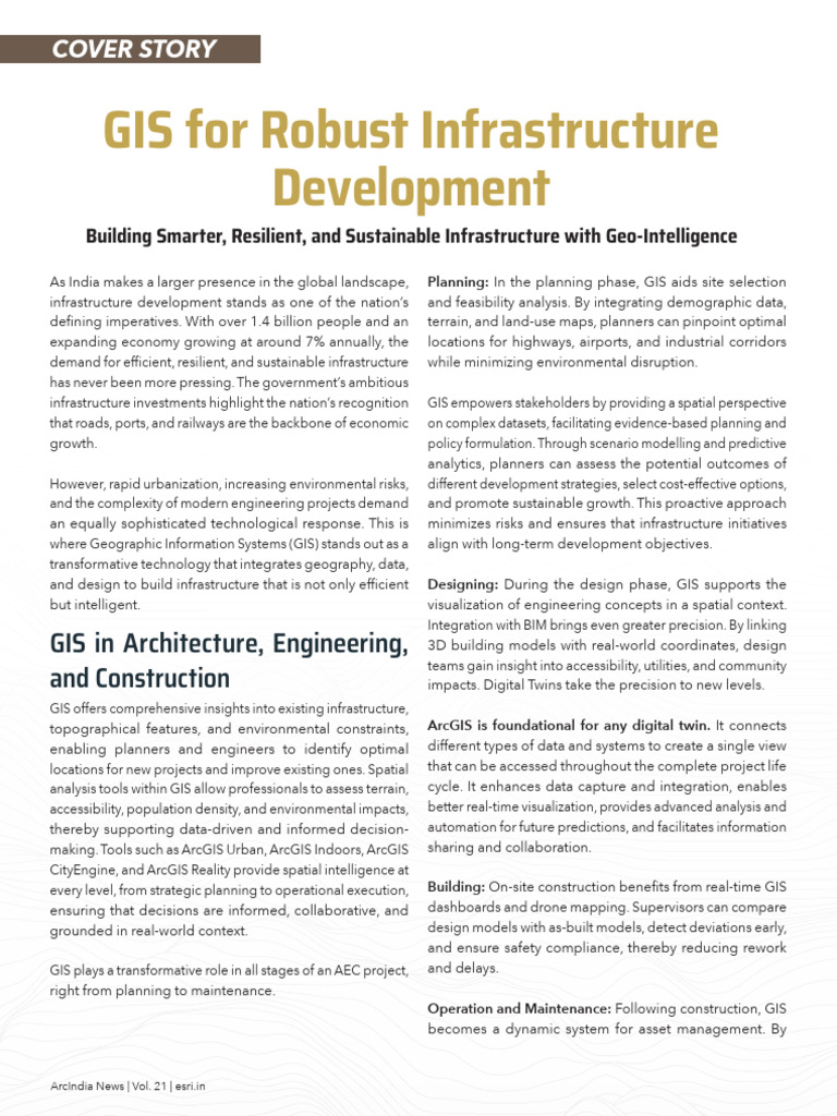GIS For Robust Infrastructure 2025-26-1 | PDF | Geographic Information ...