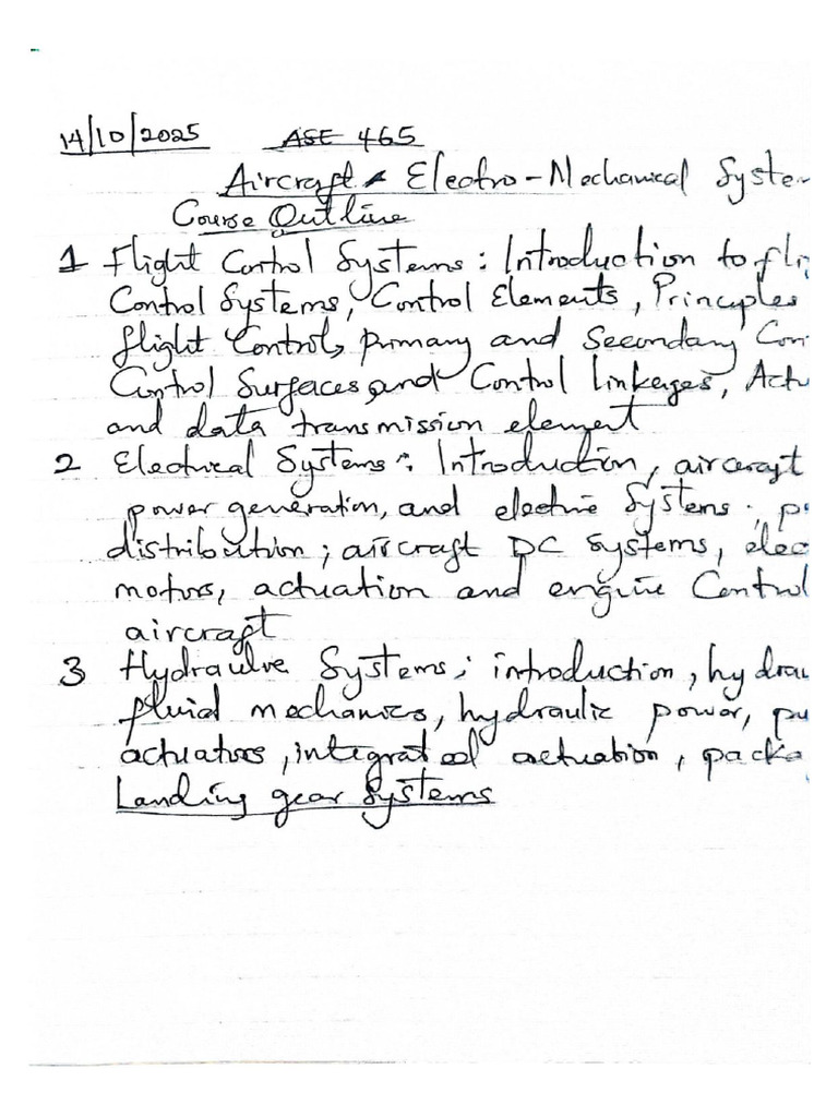 Ase 465 Note | PDF