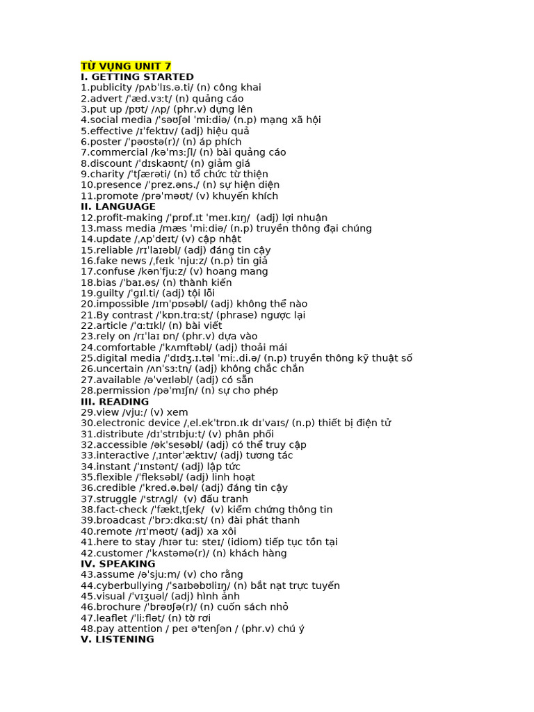 Unit 7 | PDF