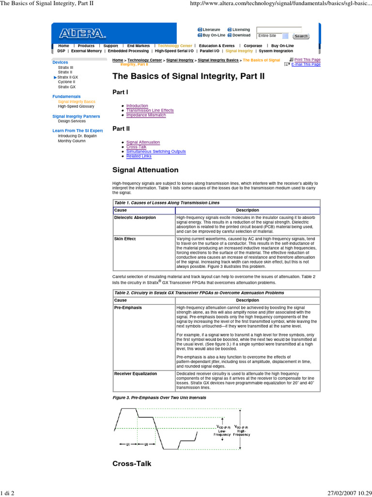 The Basics of Signal Integrity, Part II | PDF | Transmission Line ...