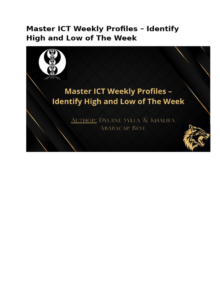 2-ICT Weekly Profiles | PDF | Opérateur de marché