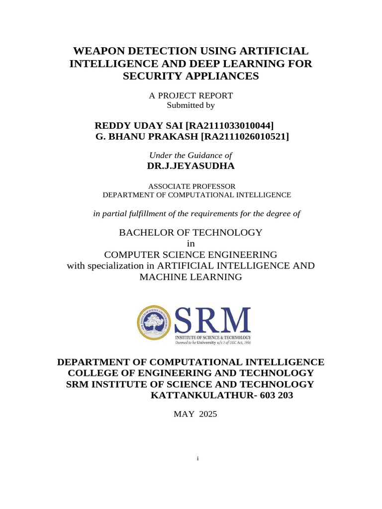 Final Report | PDF | Artificial Intelligence | Intelligence (AI ...