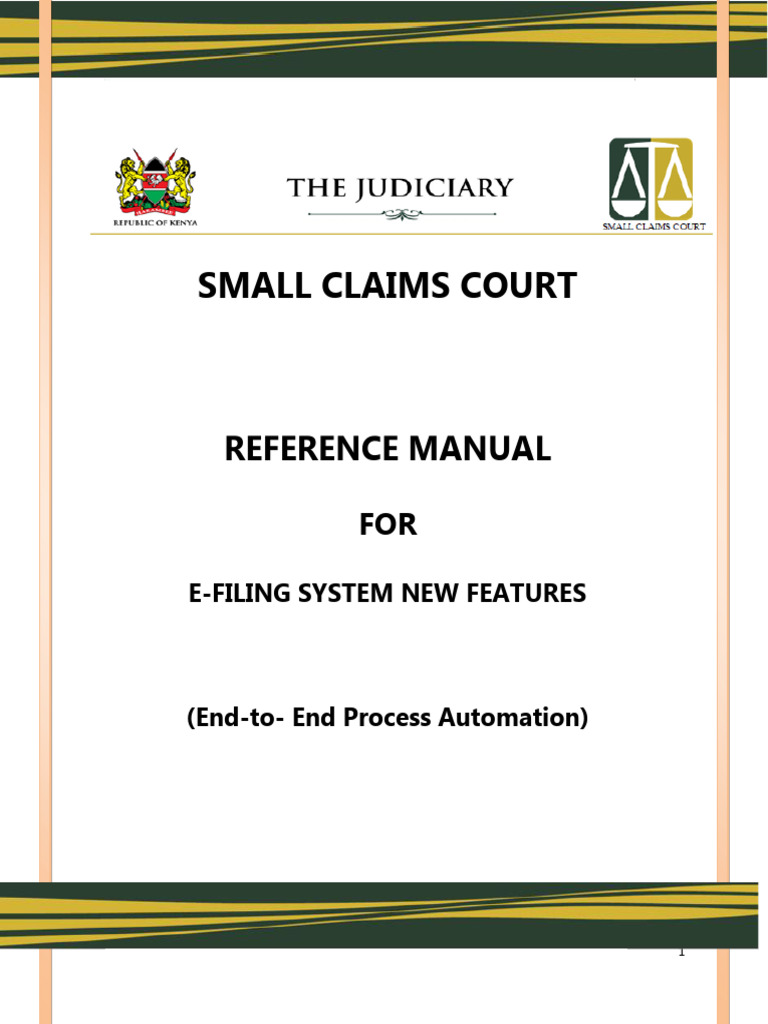 Reference Manual For SCC E-Filing System New Features - Post Judgement ...