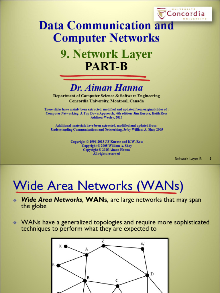 9 Network Layer Part B | PDF | Routing | Router (Computing)