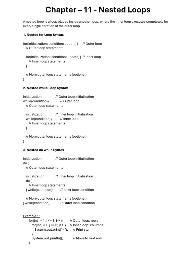 Class IX Computer-Chapters 11 and 12, Programming NG | PDF | Control ...