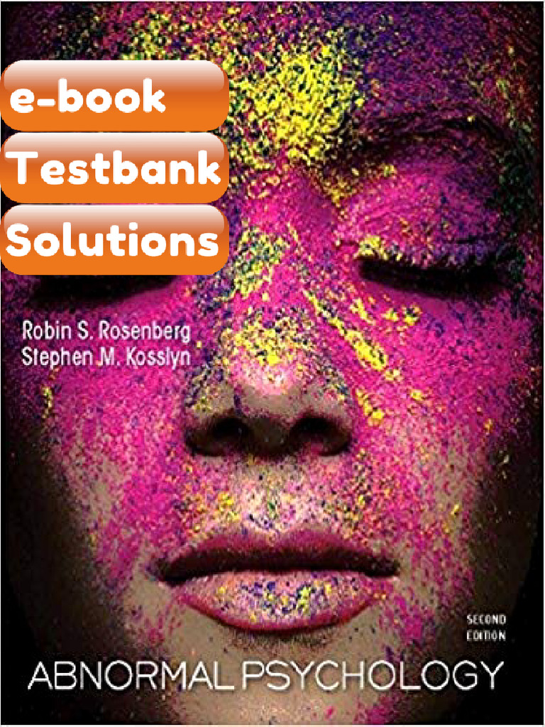 ETextbook PDF for Abnormal Psychology 2nd Edition by Robin S Rosenberg ...