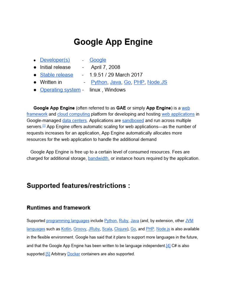 2Google App Engine | PDF