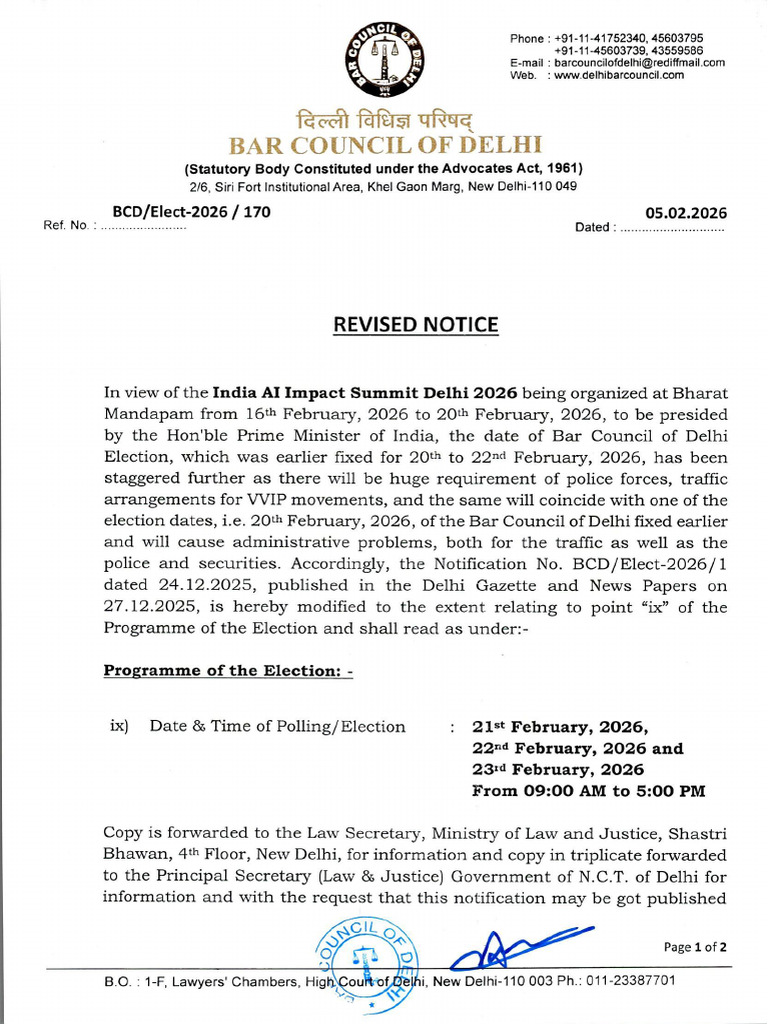 Revised Notification - 05.02 - English | PDF