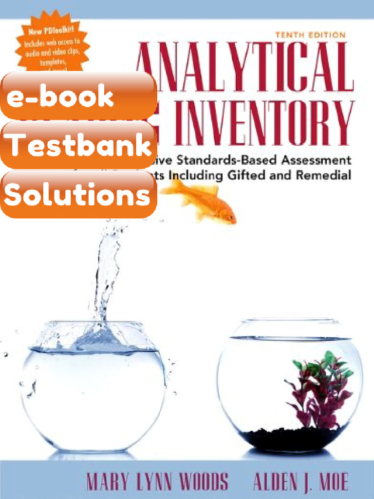 Analytical Reading Inventory Comprehensive Standards Based Assessment ...